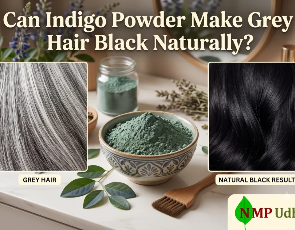 Indigo Powder makes grey hair black naturally